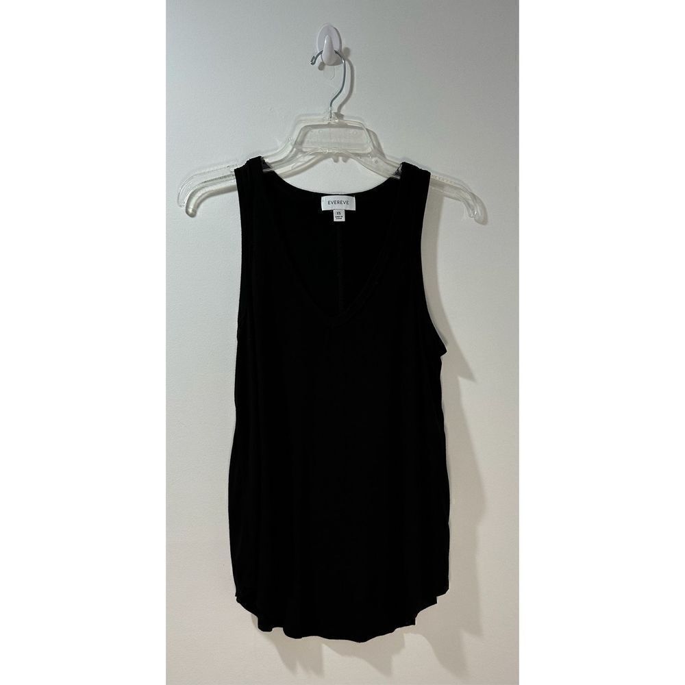 Evereve women’s black tank top size XS. #35-0870